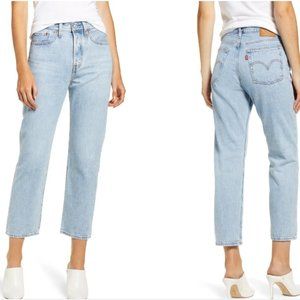Wedgie High Waist Crop Straight Leg Jeans